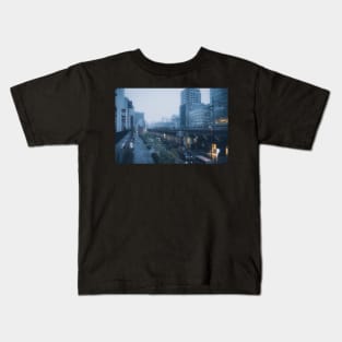 Cyberpunk Train Line Kids T-Shirt